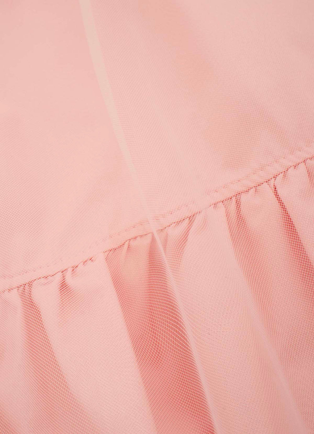 Vestido Tricoline Ombro a Ombro Tule
