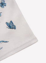 Regata Cropped Ribana Bouquet Fores e Borboletas Cristal