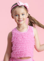 Regata Cropped Ribana Frufru Tule Cristais