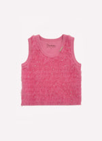 Regata Cropped Ribana Frufru Tule Cristais