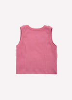 Regata Cropped Ribana Frufru Tule Cristais