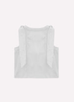 Blusa Cropped Ribana Laços Ombros Cristal