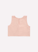 Blusa Cropped Cotton Cristais e  Bordado