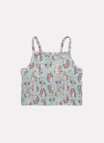 Blusa Cropped Alça Light Estampado Pituchinhus