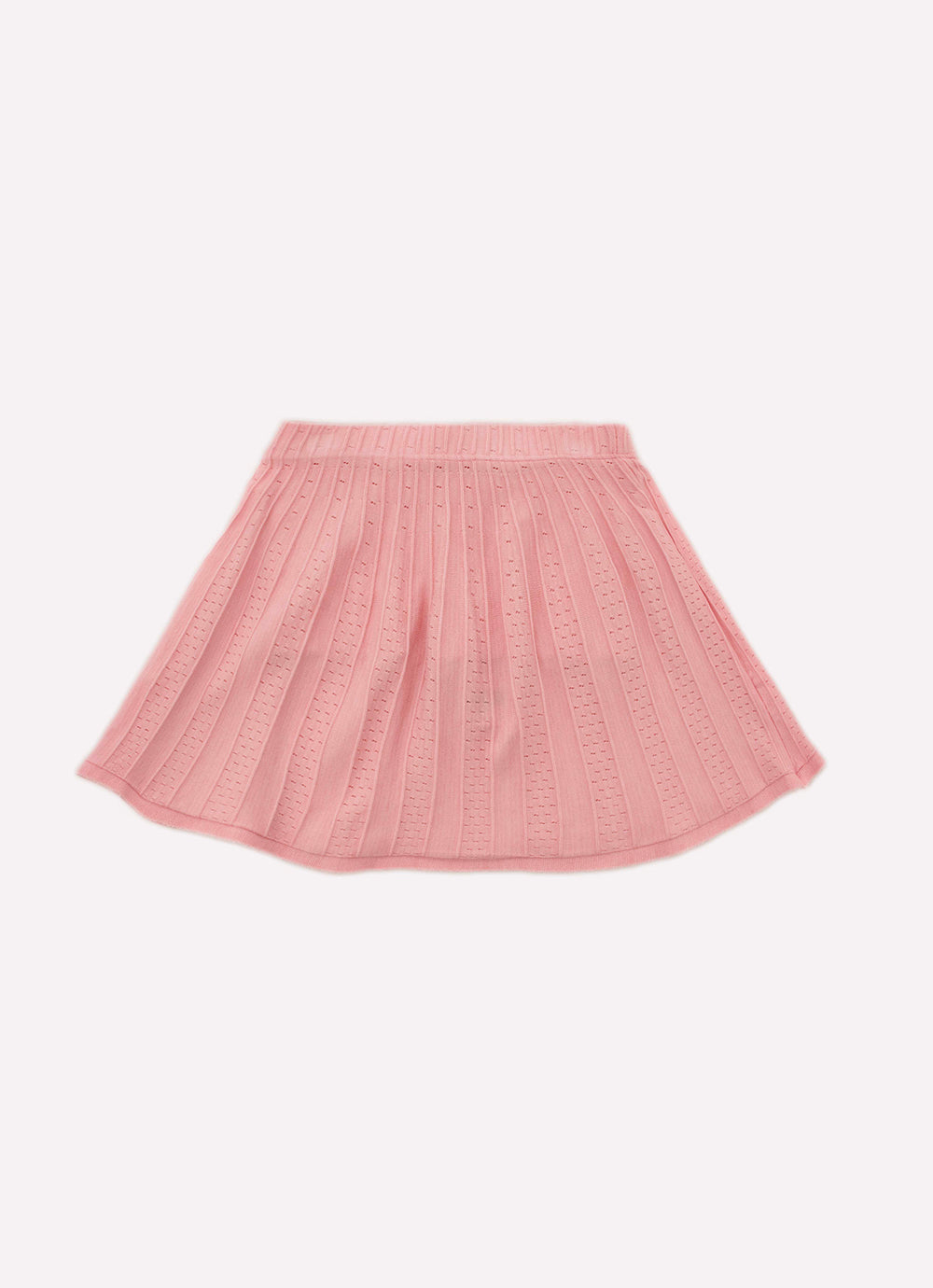 Saia Short Tricot Plissada Pontinhos