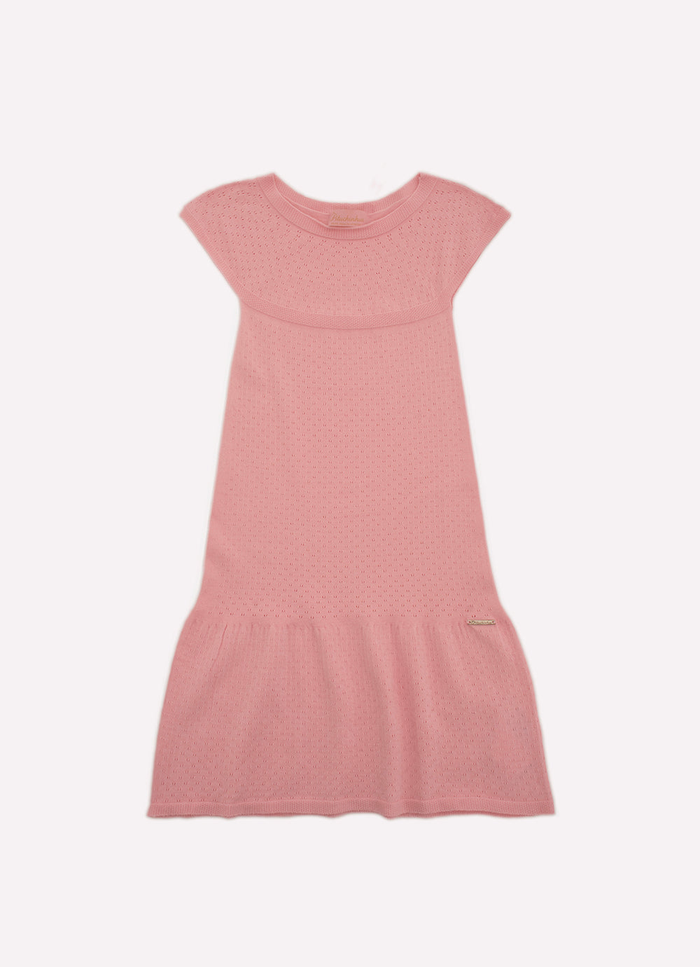 Vestido Tricot Sem Costura Pontinhos