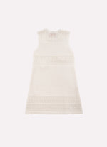 Vestido Tricot Rendado Guipir Bordado Couture