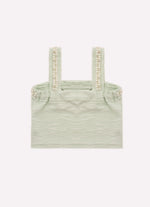 Blusa Cropped Moletom Boucle Bordados