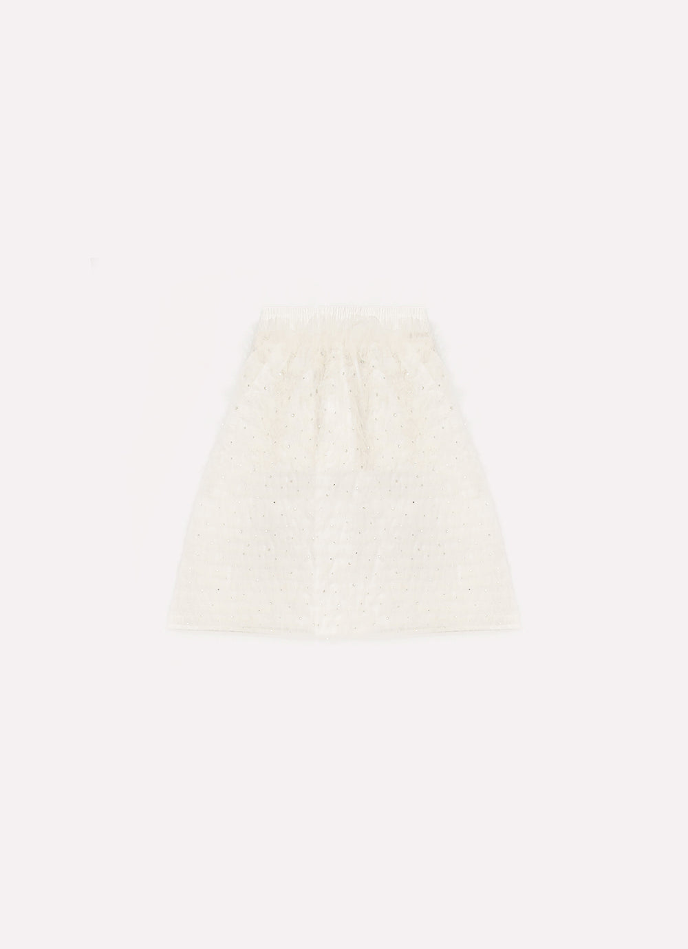 Saia Short Midi Frufru Tule Cristais Couture
