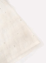 Saia Short Midi Frufru Tule Cristais Couture
