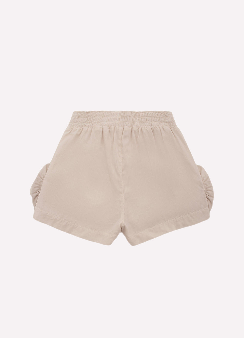 Short Algodão Maxi Flores Lateral Bordados Couture
