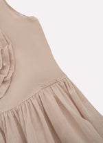 Vestido Algodão Maxi Flor Bordados Couture
