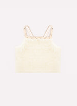Blusa Cropped Ribana Frufru Tule Bordados Couture