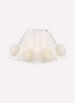 Saia Short Flores Tule Barra