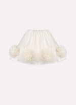 Saia Short Flores Tule Barra