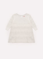 Vestido Tricot Rendado Babados Tule Gripir