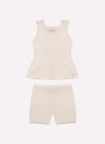 Conjunto Tricot Sem Costura Canelado Pmini
