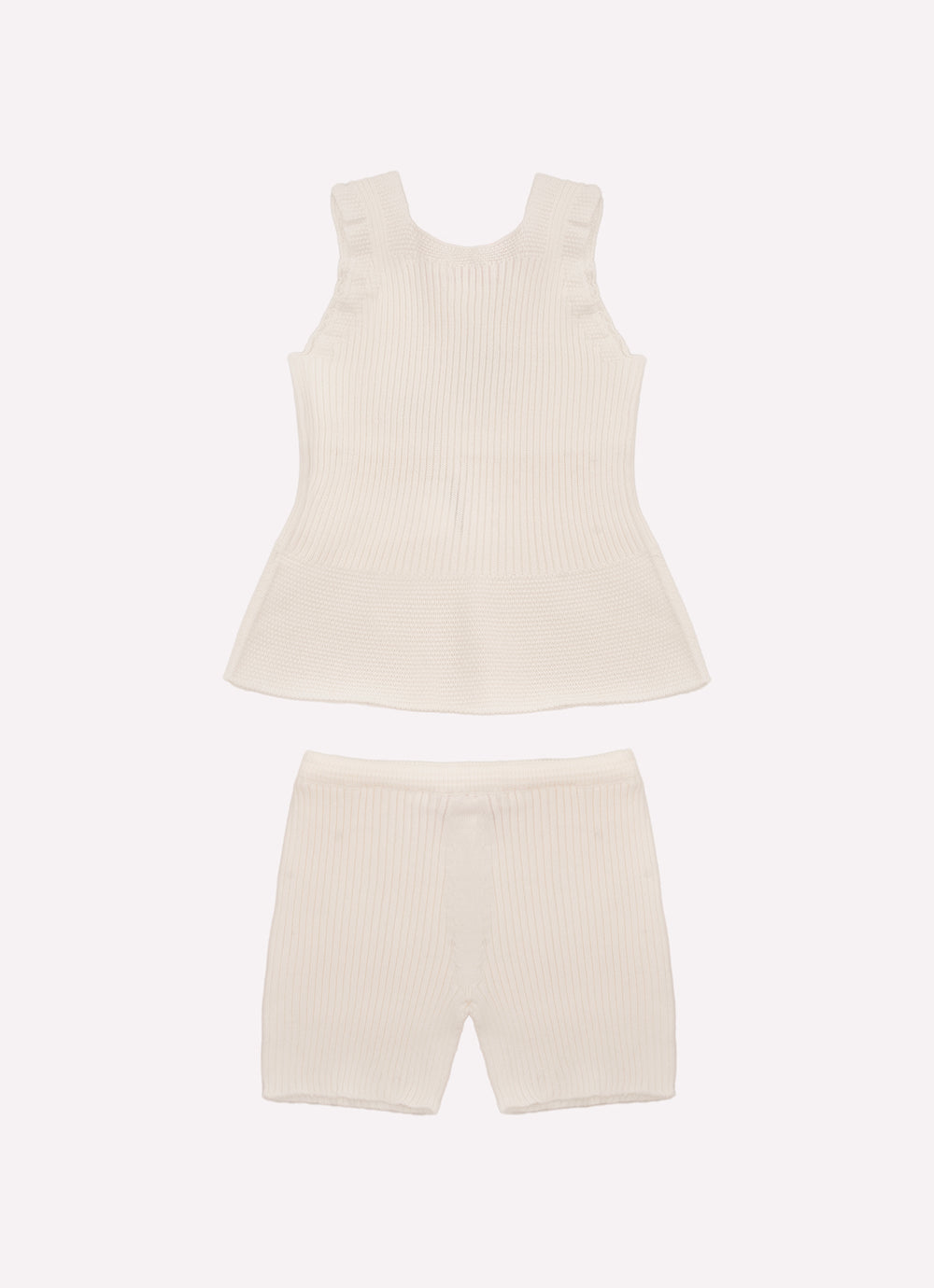 Conjunto Tricot Sem Costura Canelado Pmini