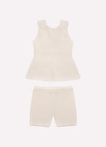 Conjunto Tricot Sem Costura Canelado Pmini
