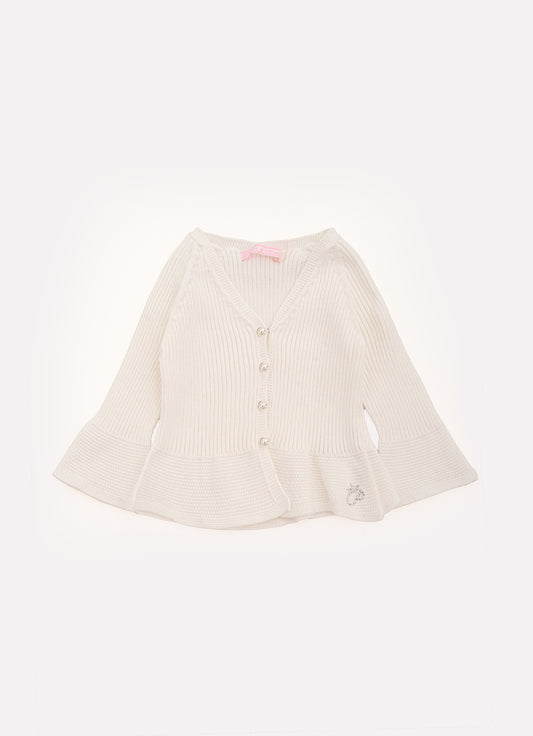 Casaqueto Tricot Canelado Sem Costura Pmini