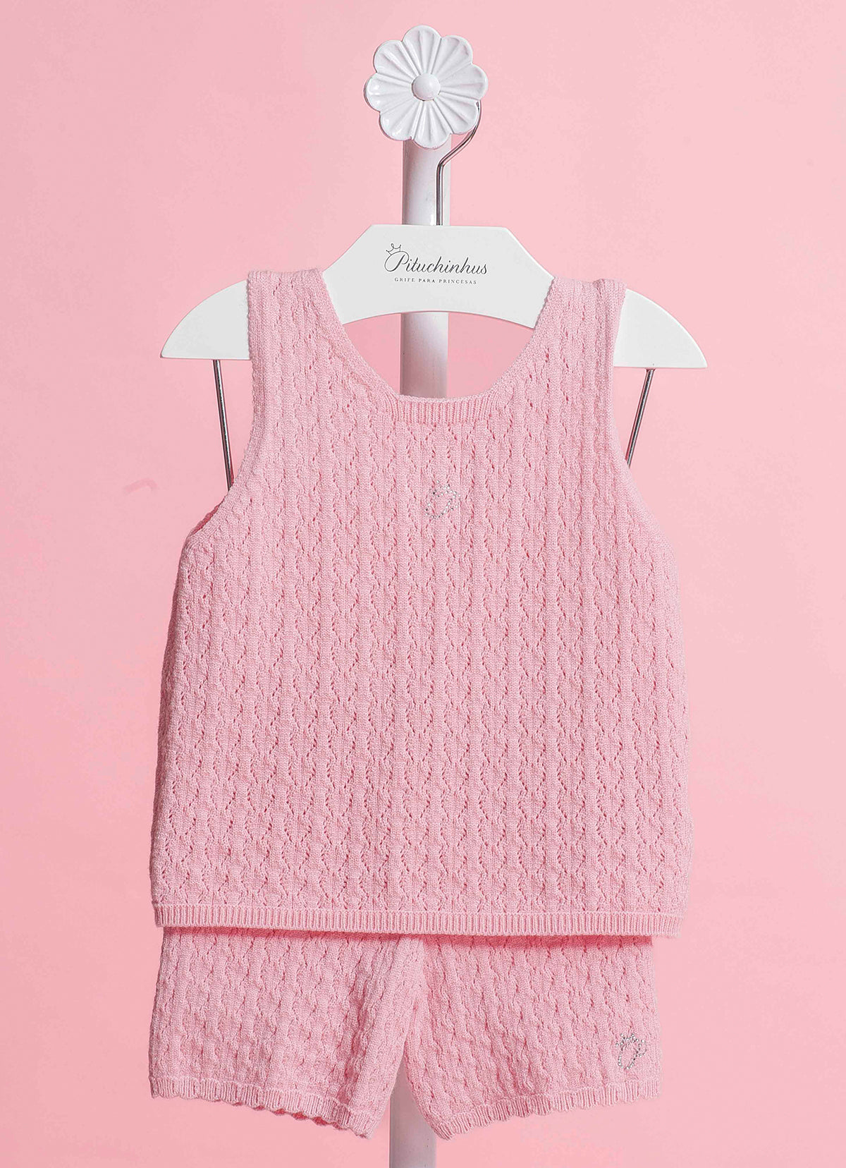Conjunto Tricot Pontinhos Pmini