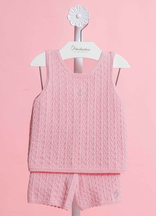 Conjunto Tricot Pontinhos Pmini