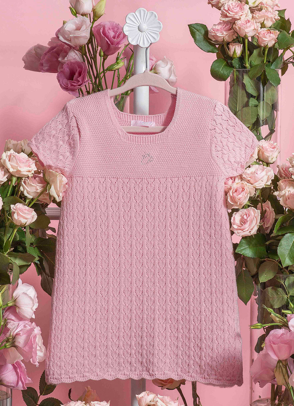 Vestido Tricot Pontinhos P Cristal