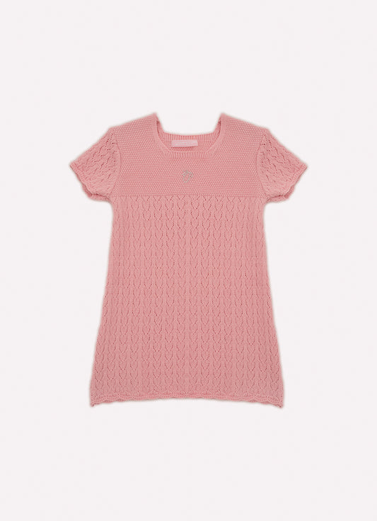 Vestido Tricot Pontinhos P Cristal