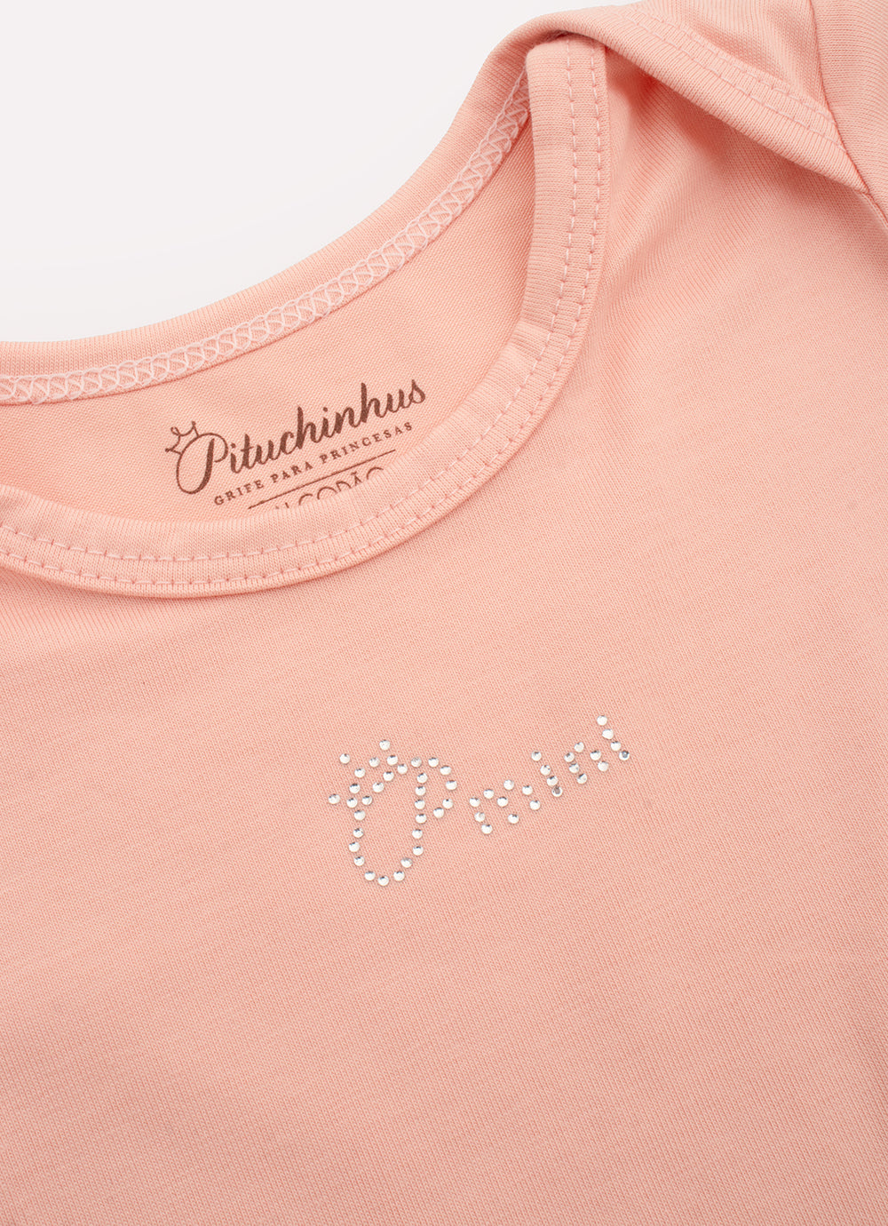 Conjunto Blusa Short e Babeiro Cotton Pima Pmini