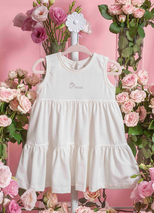 Vestido Cotton Pima Babados Com Calcinha