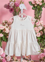 Vestido Cotton Pima Babados Com Calcinha