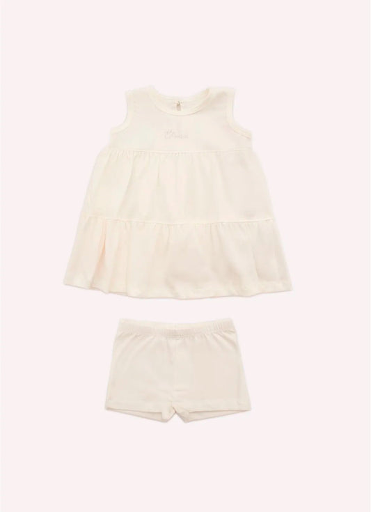 Vestido Cotton Pima Babados Com Calcinha