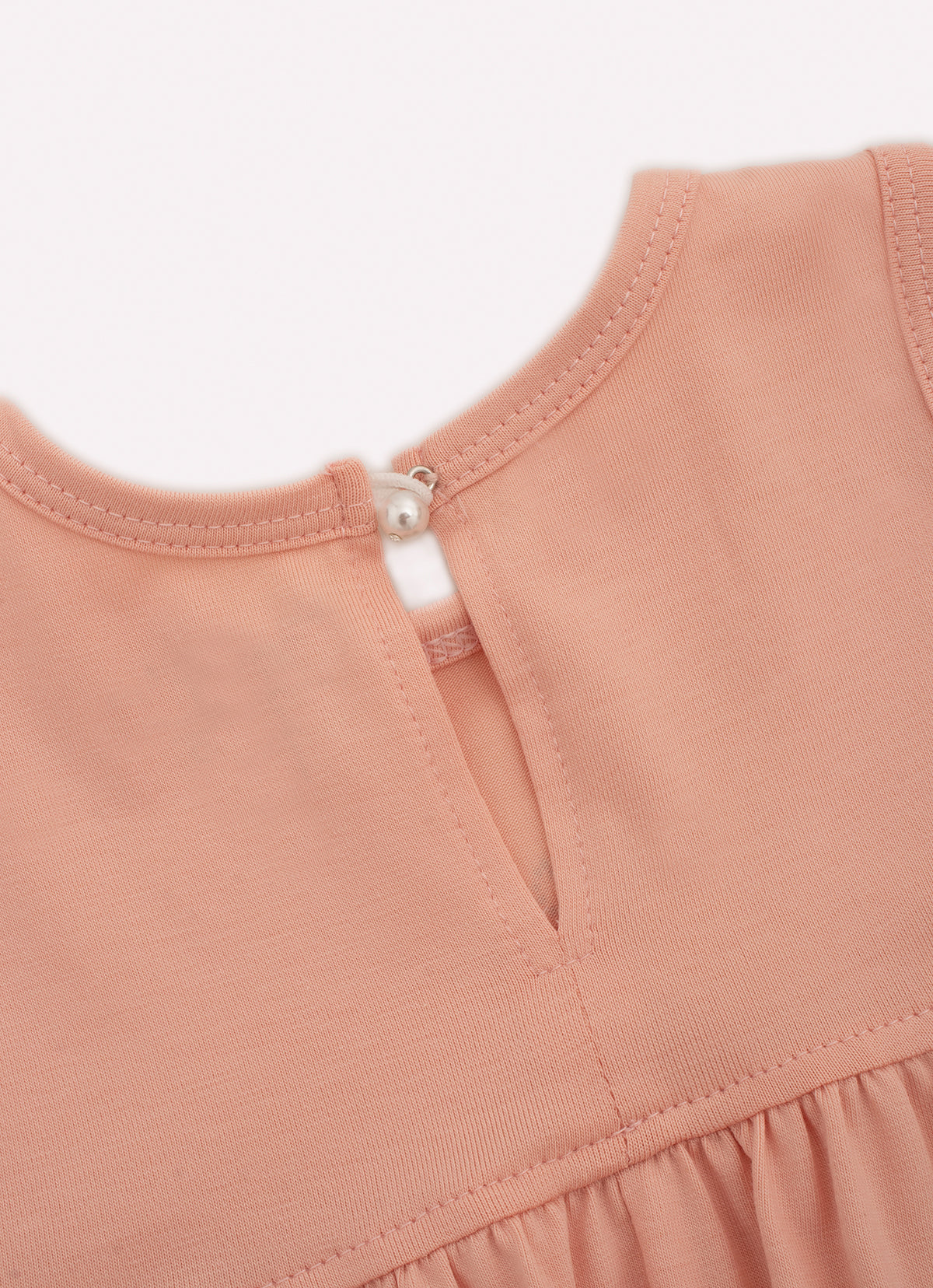 Vestido Cotton Pima Babados Com Calcinha