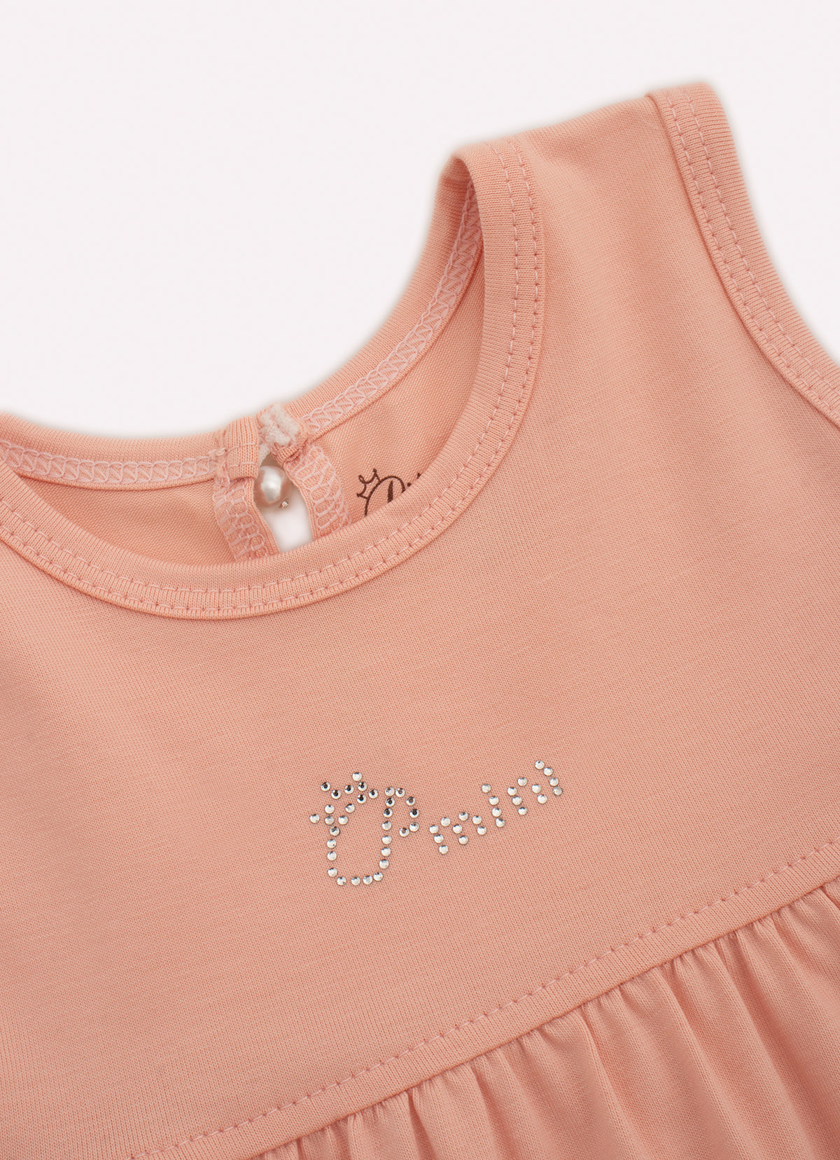 Vestido Cotton Pima Babados Com Calcinha
