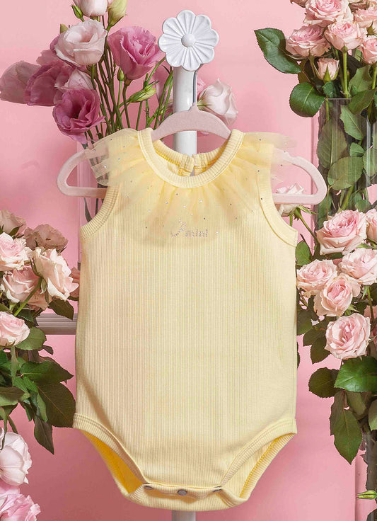 Body Ribana Gola Tule Cristais Pmini