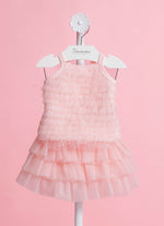 Conjunto Blusa e Saia Short Babados Tule