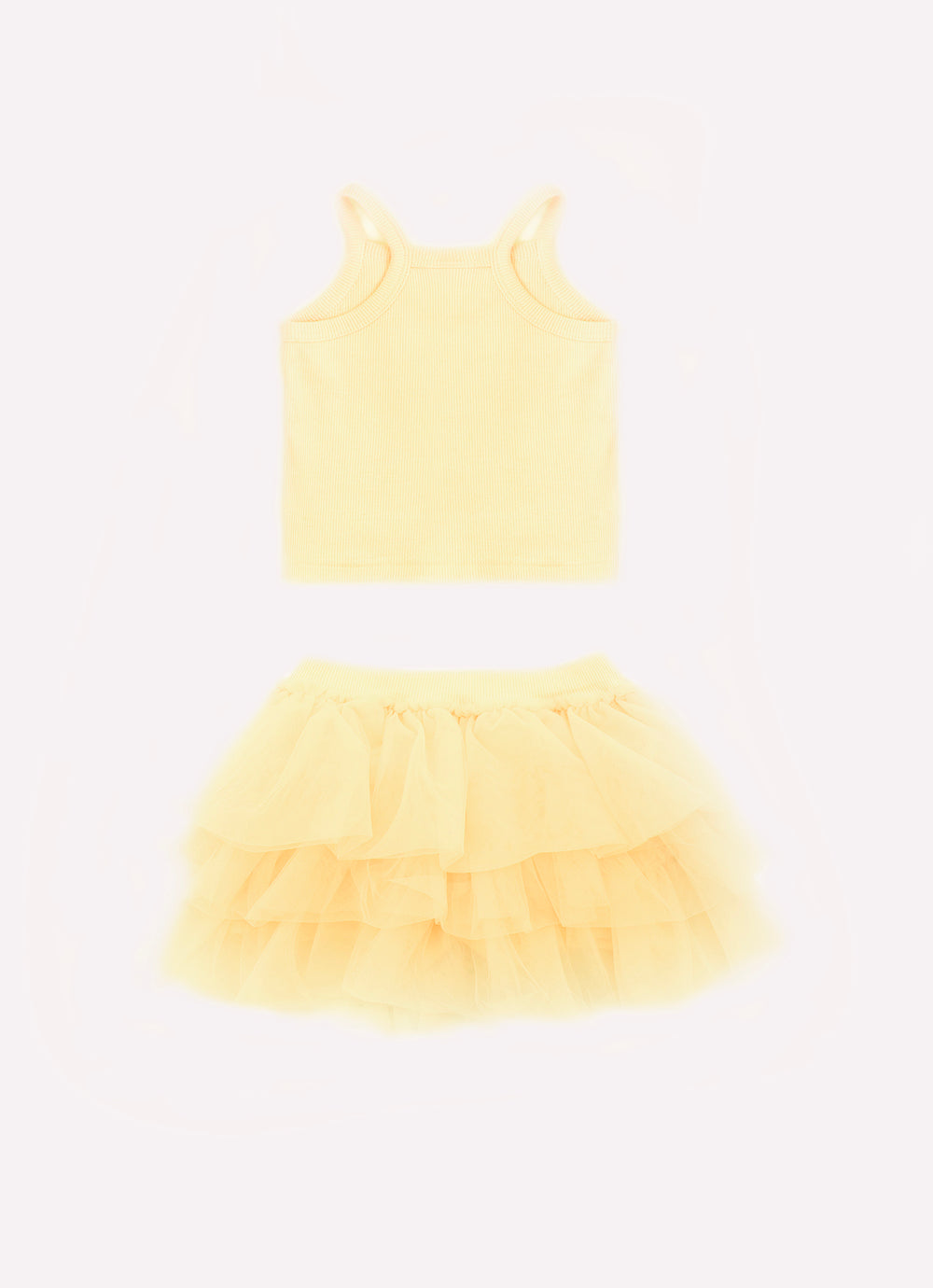 Conjunto Blusa e Saia Short Babados Tule