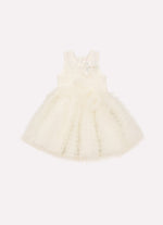 Vestido Ribana Princesa Frufru Tule Laço Cristal Com Calcinha
