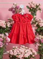 Vestido Tricoline Multi Laços Com Calcinha