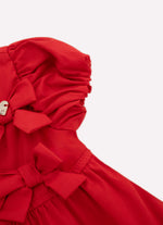 Vestido Tricoline Multi Laços Com Calcinha