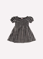 Vestido Algodão Xadrez Lastex Com Calcinha