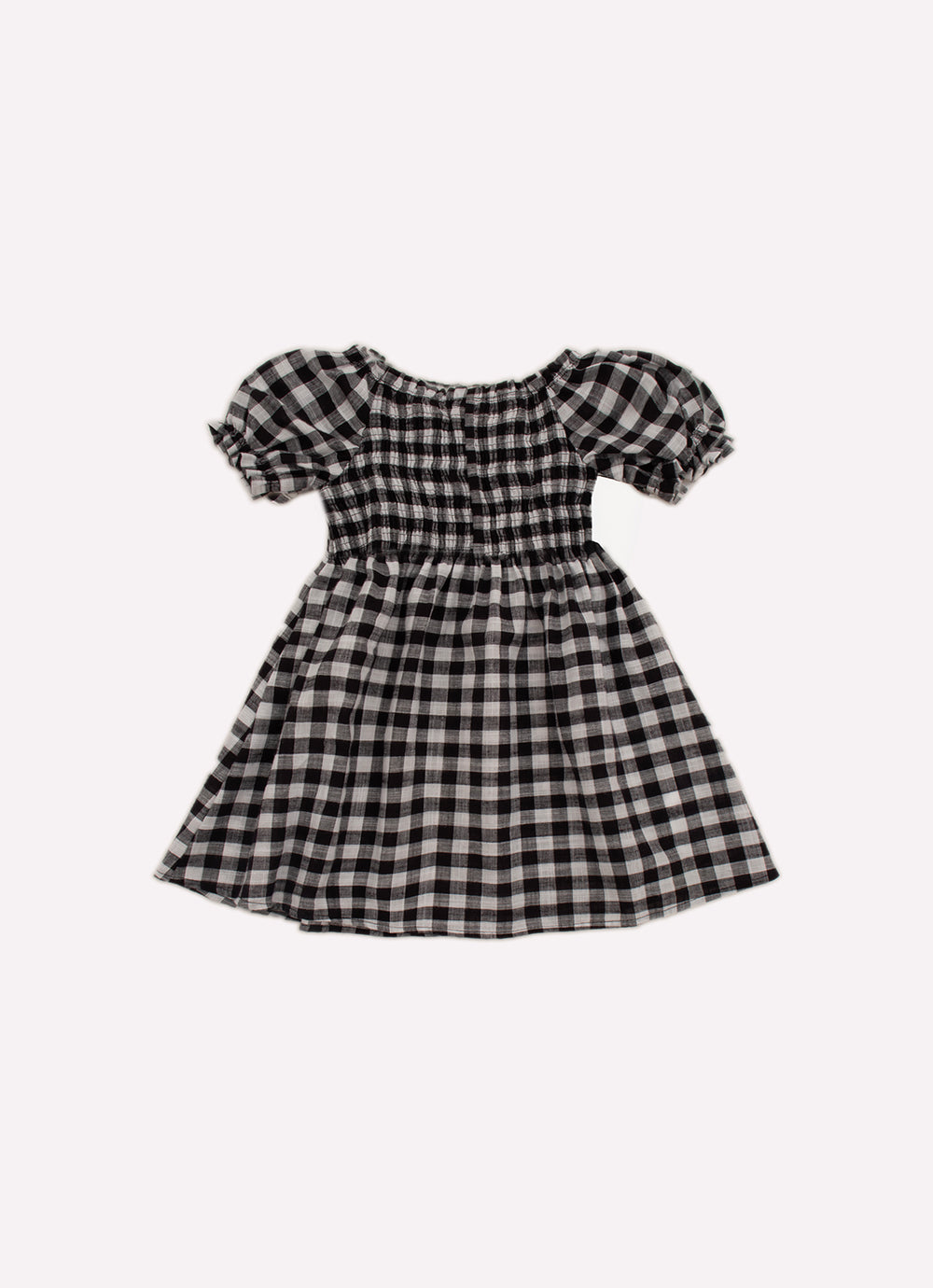 Vestido Algodão Xadrez Lastex Com Calcinha