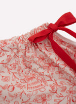 Macacão Algodão Estampa Toile Amarração Decote