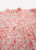 Macacão Algodão Estampa Toile Amarração Decote