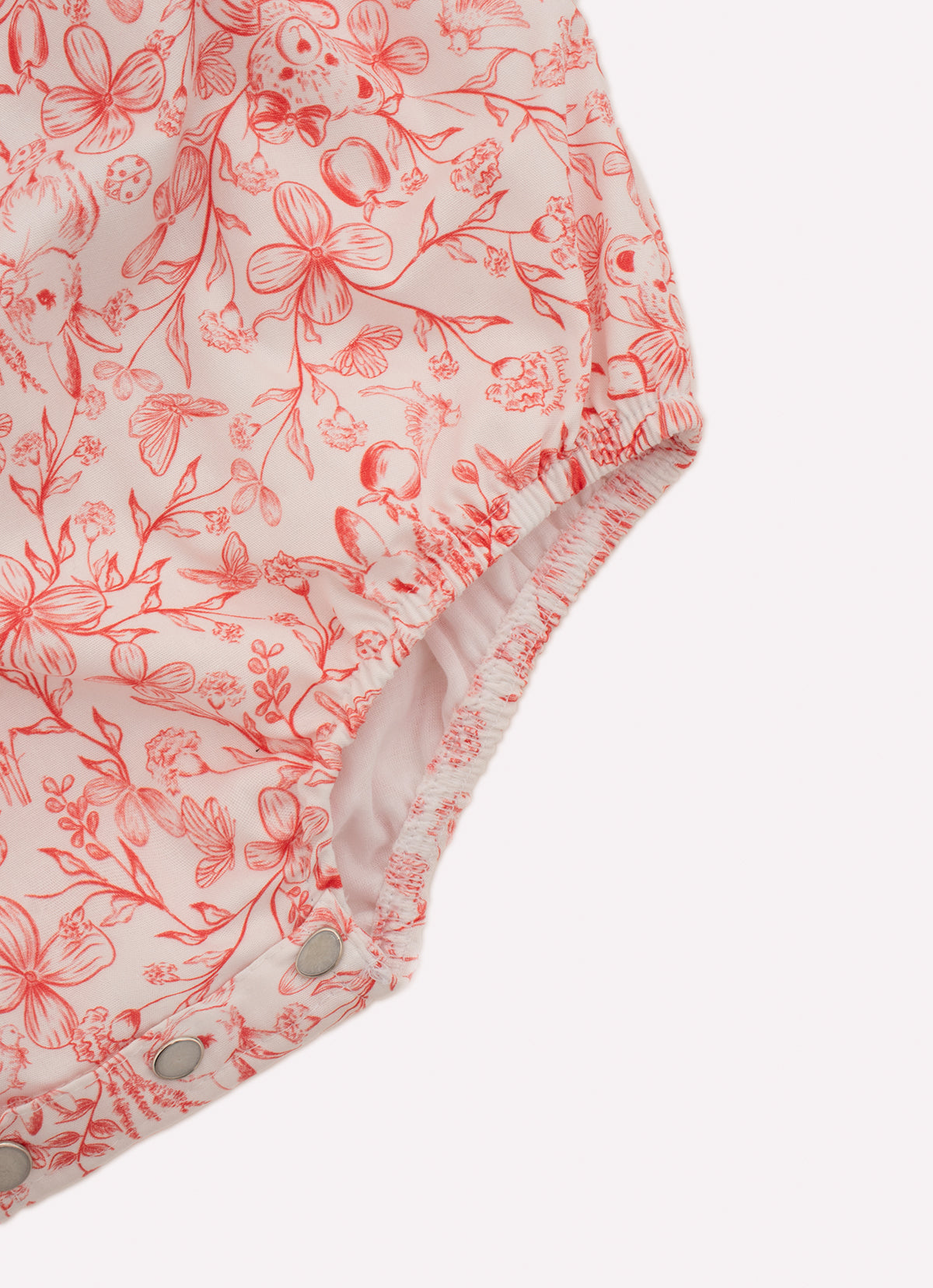 Macacão Algodão Estampa Toile Amarração Decote