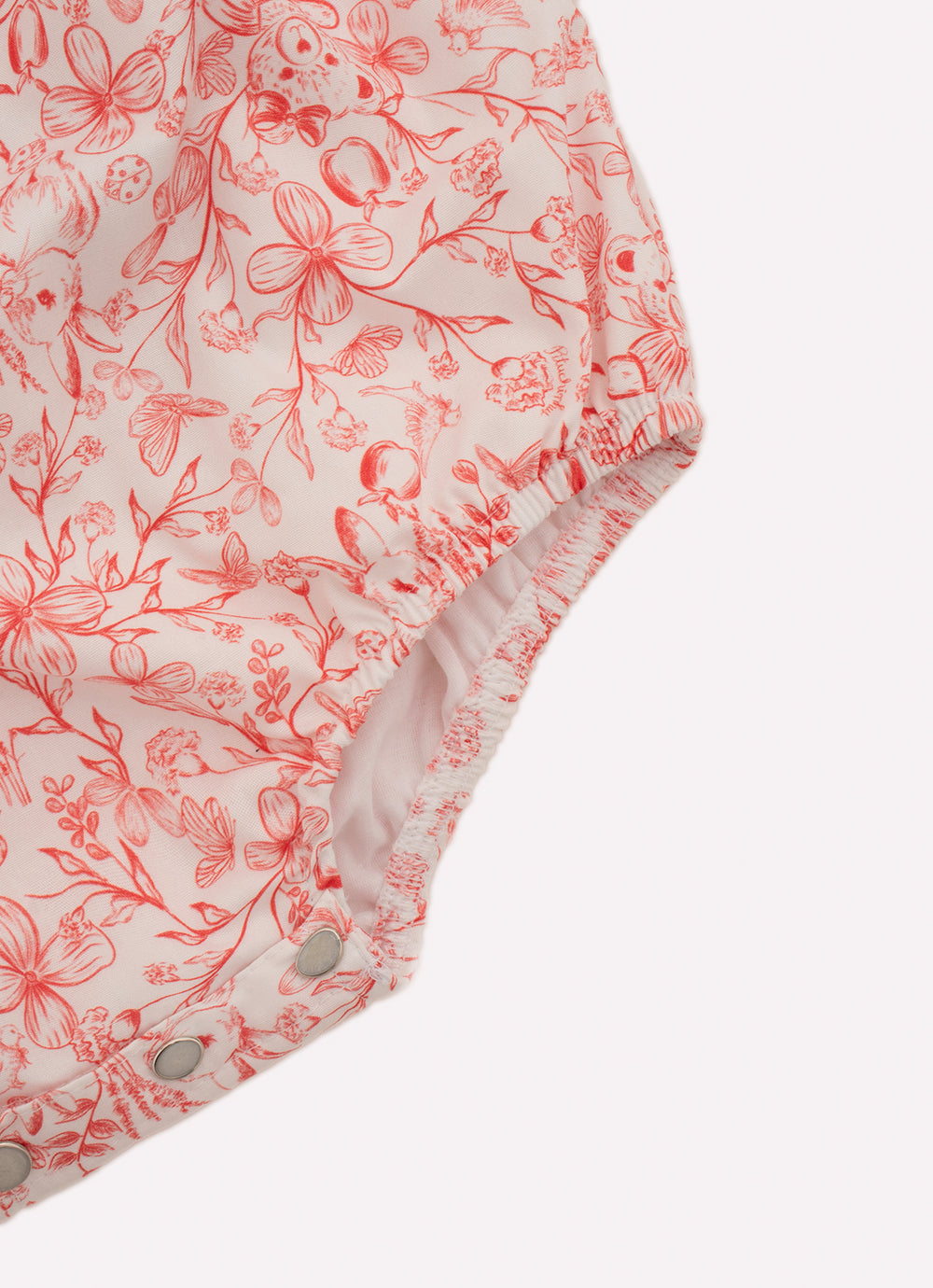 Macacão Algodão Estampa Toile Amarração Decote