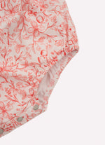 Macacão Algodão Estampa Toile Amarração Decote