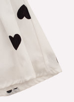Conjunto Blusa Algodão Corações Bermuda Light Corações