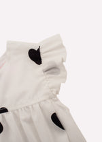 Conjunto Blusa Algodão Corações Bermuda Light Corações