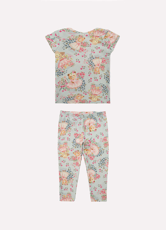 Conjunto Blusa e Legging Light Estampado Pmini